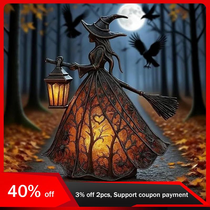 Sandbox Play Set - 16cm/6.3in Halloween Witch Desk Lamp Creativity