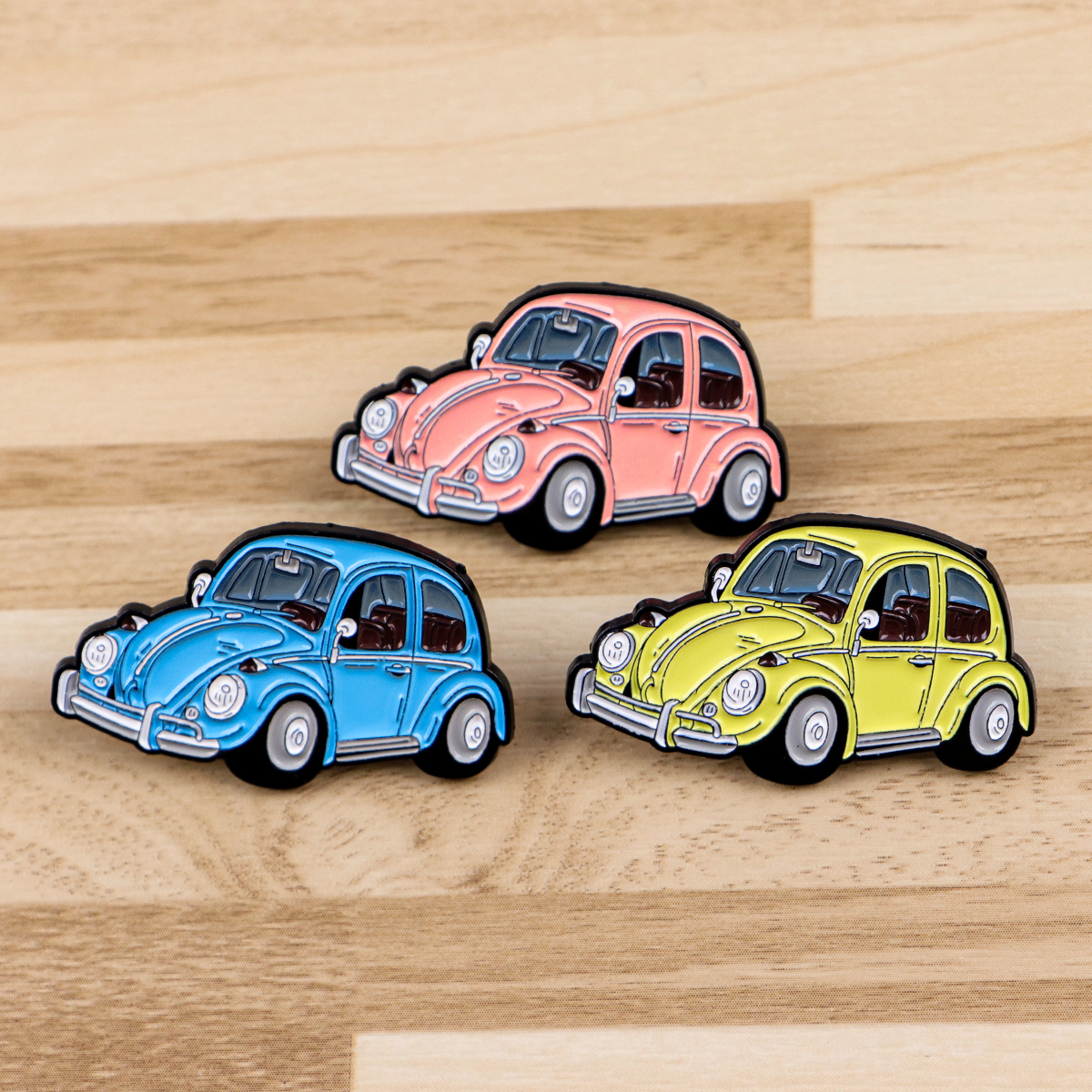 Kids Toys Vintage - 3pcs Vintage Car Enamel Pin Cartoon