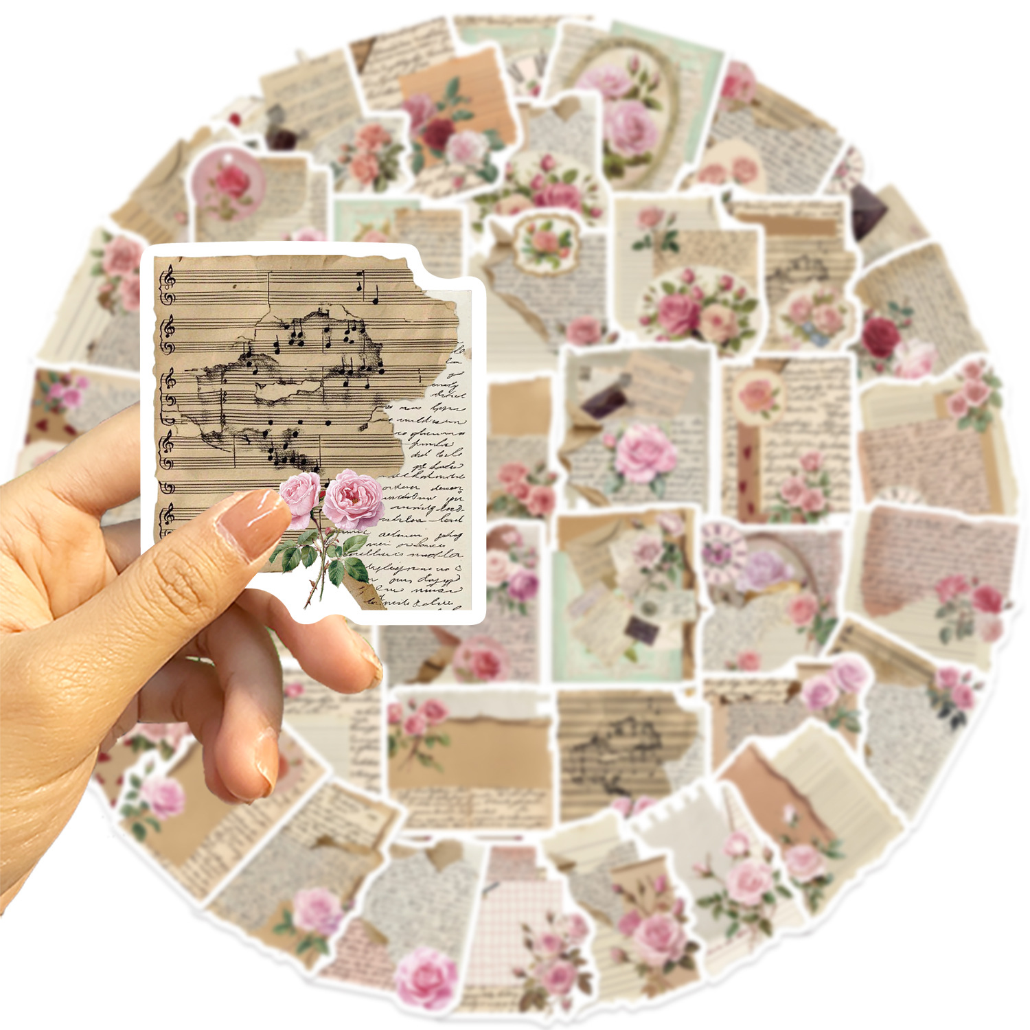 Kids Toys Quotes - 50PCS Retro Rose Inspirational Quotes Graffiti