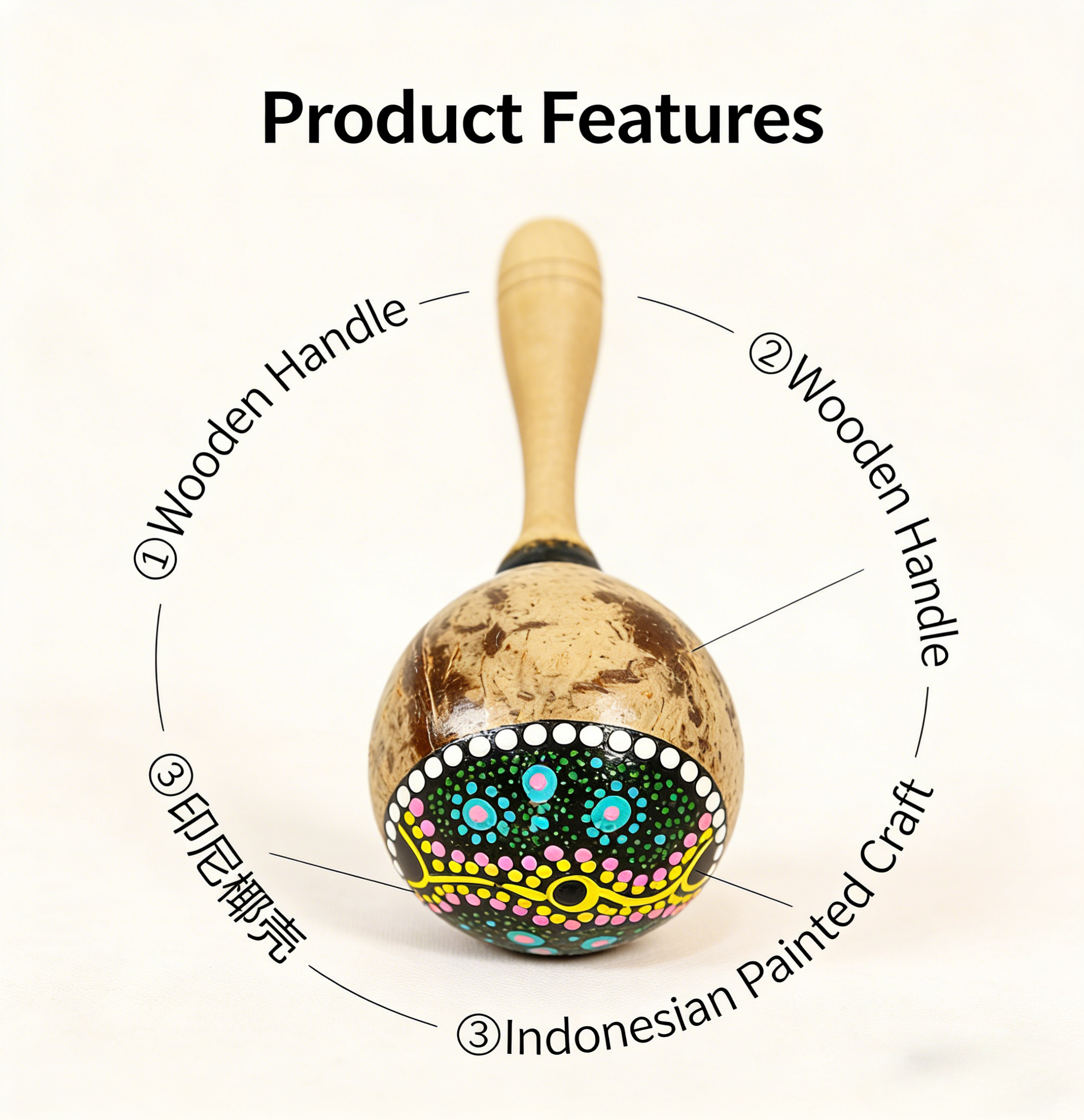 Natural Coconut Shell Sand Ham – Kids Toys Indonesia recenzja i cena