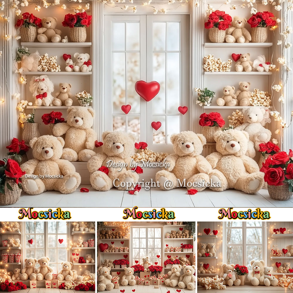 Mocsicka Valentine's Day Room  – Toys Background For Kids recenzja i cena