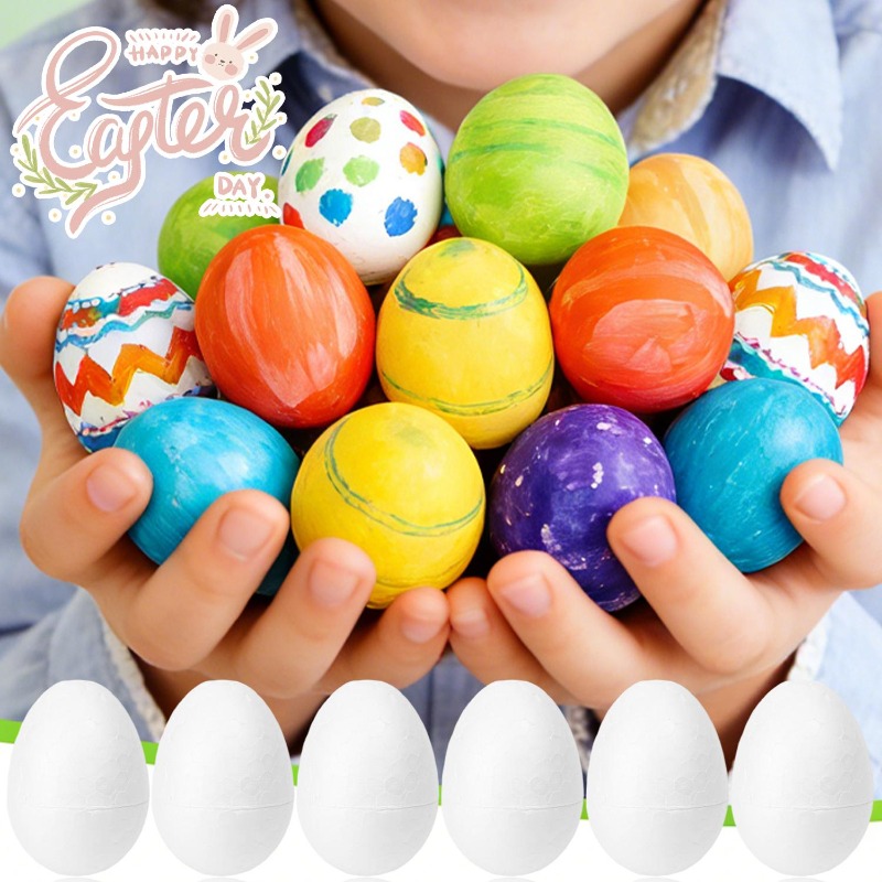 6cm White Foam Easter Eggs DIY – Kids Toys In Wholesale recenzja i cena