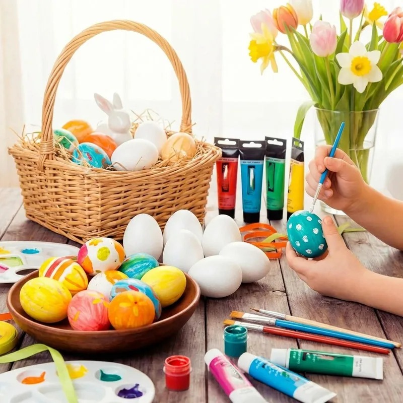 6cm White Foam Easter Eggs DIY – Kids Toys In Wholesale recenzja i cena