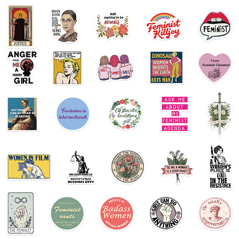 50PCS Feminist Girl Power Stic – Kids Toys Quotes recenzja i cena