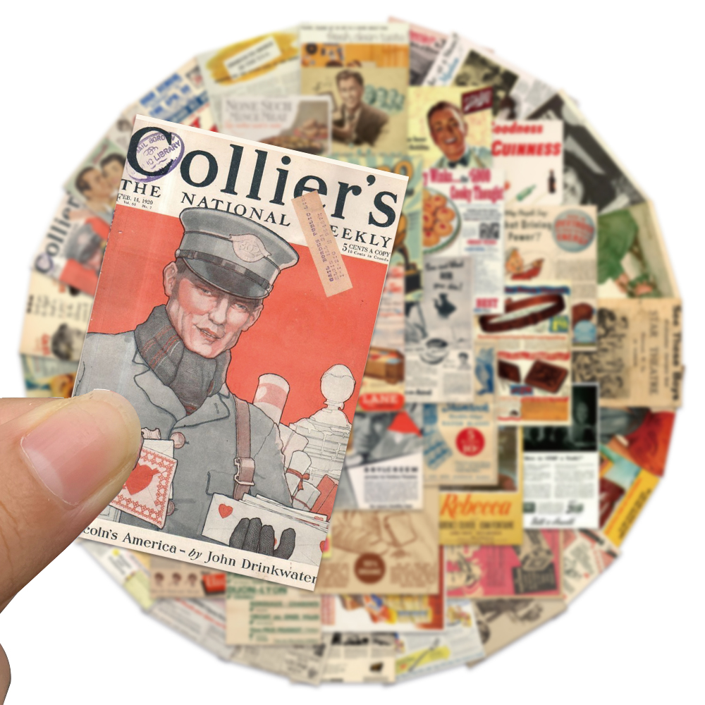 50PCS Vintage Newspaper Retro  – Kids Toys Vintage recenzja i cena