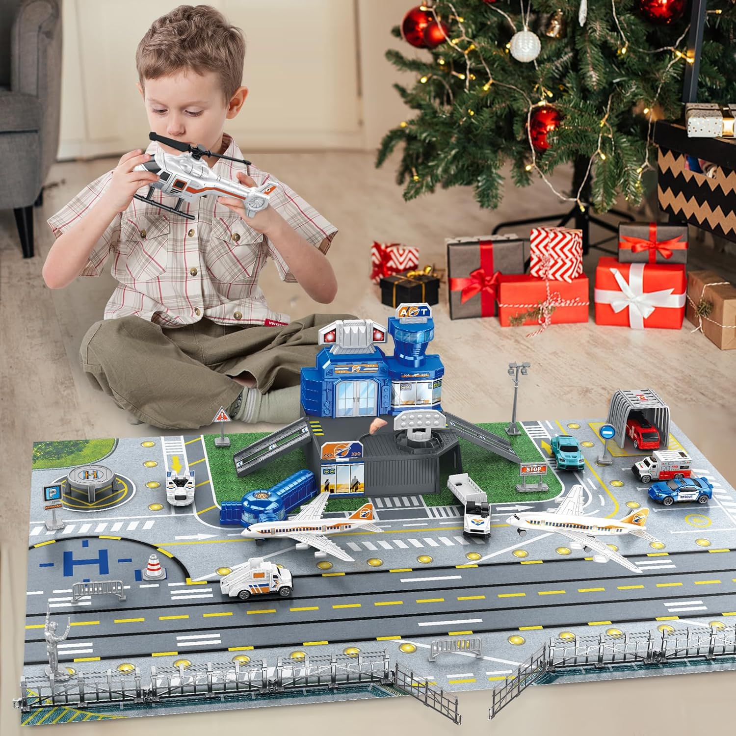 Children's Airport Scene Toy S – Sandbox Play Set recenzja i cena