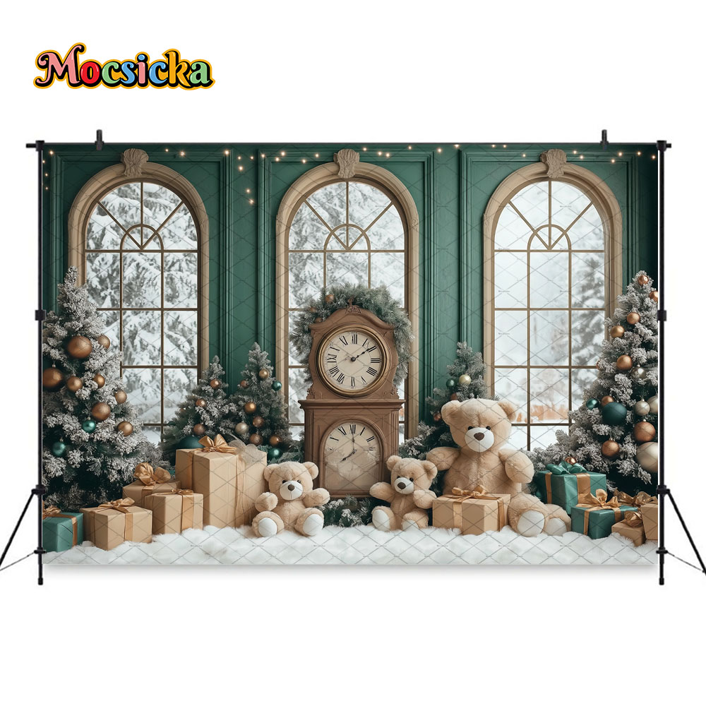 Mocsicka Vintage Green Christm – Toys Background For Kids recenzja i cena