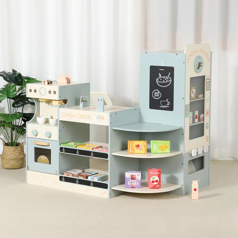 Kids Wooden Grocery Store Play – Kids Toys Vending Machine recenzja i cena