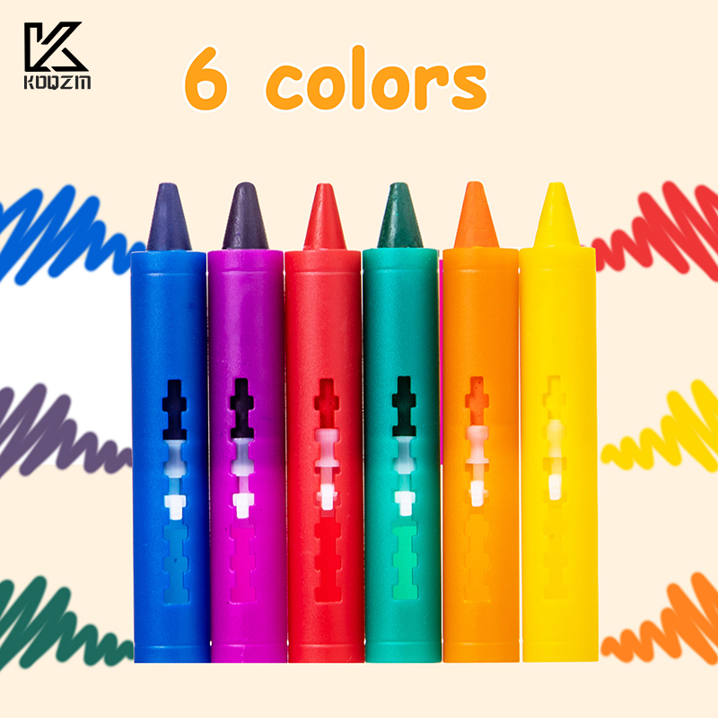 6Pcs Washable Bath Crayons Col – Kids Toys Drawing Easy recenzja i cena