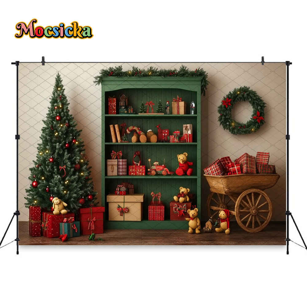 Mocsicka Green Christmas Gift  – Toys Background For Kids recenzja i cena