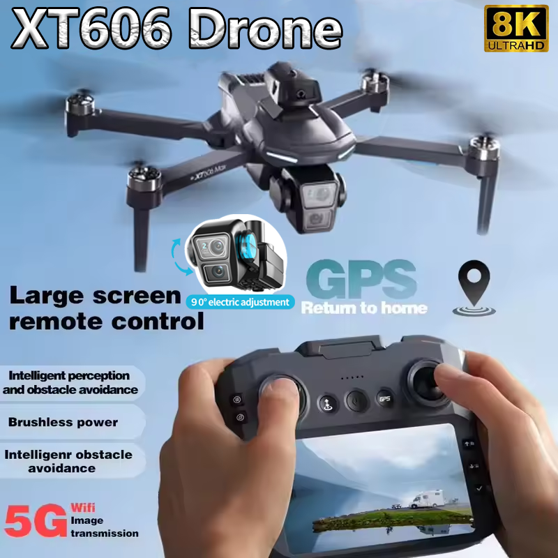 XT606 MAX GPS NEW Drone 8k Pro – Xiaomi Kids Toys recenzja i cena