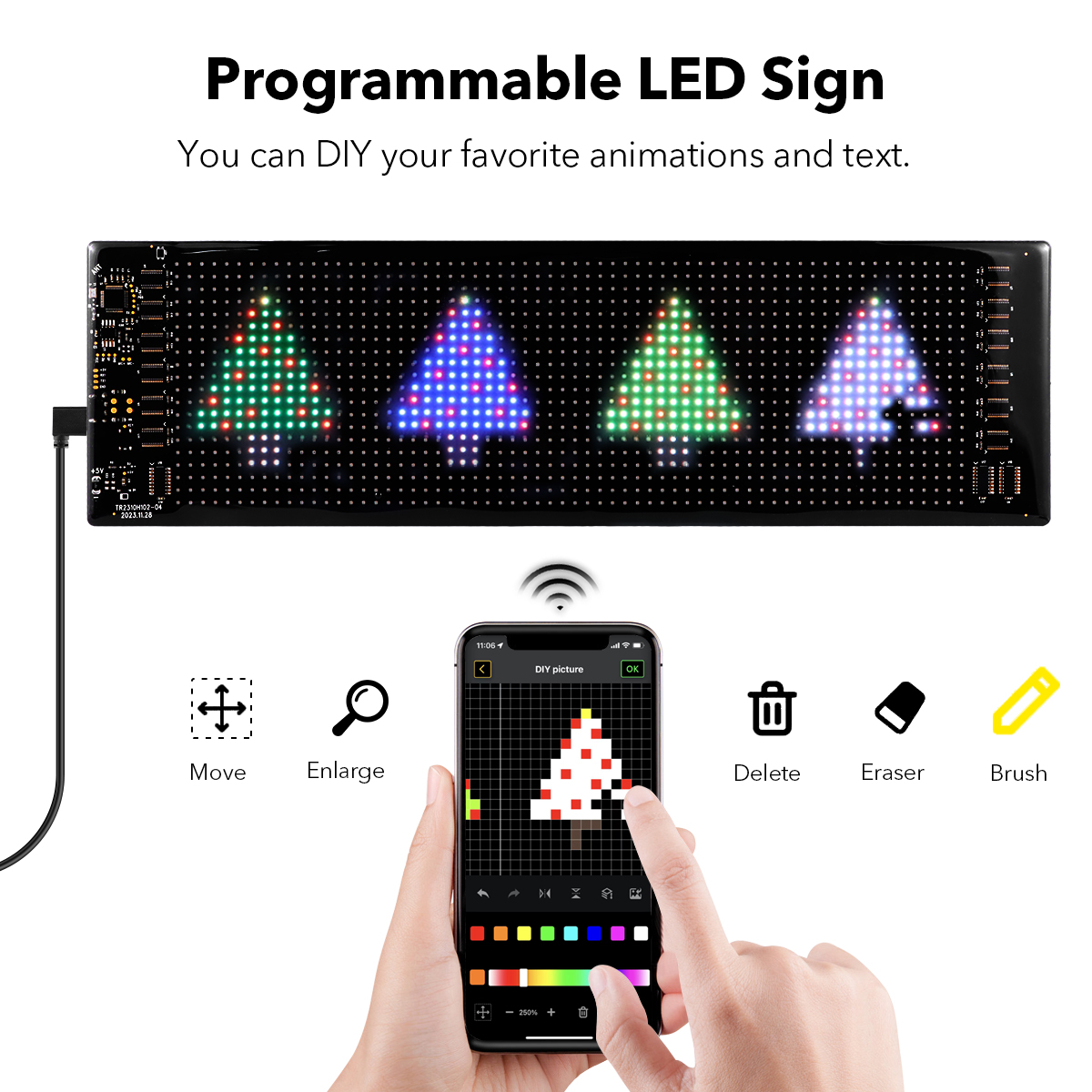 16x96 LEDs Matrix Pixel Panel, – Remote Control Car recenzja i cena