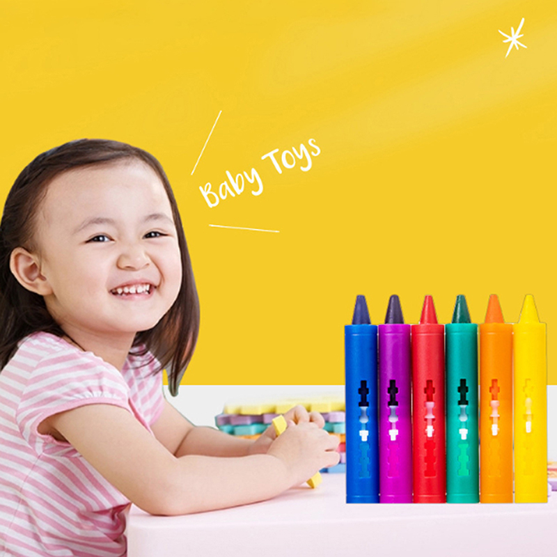 6Pcs Washable Bath Crayons Col – Kids Toys Drawing Easy recenzja i cena