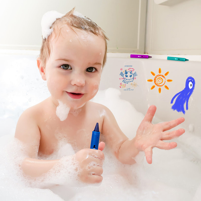 6Pcs Washable Bath Crayons Col – Kids Toys Drawing Easy recenzja i cena