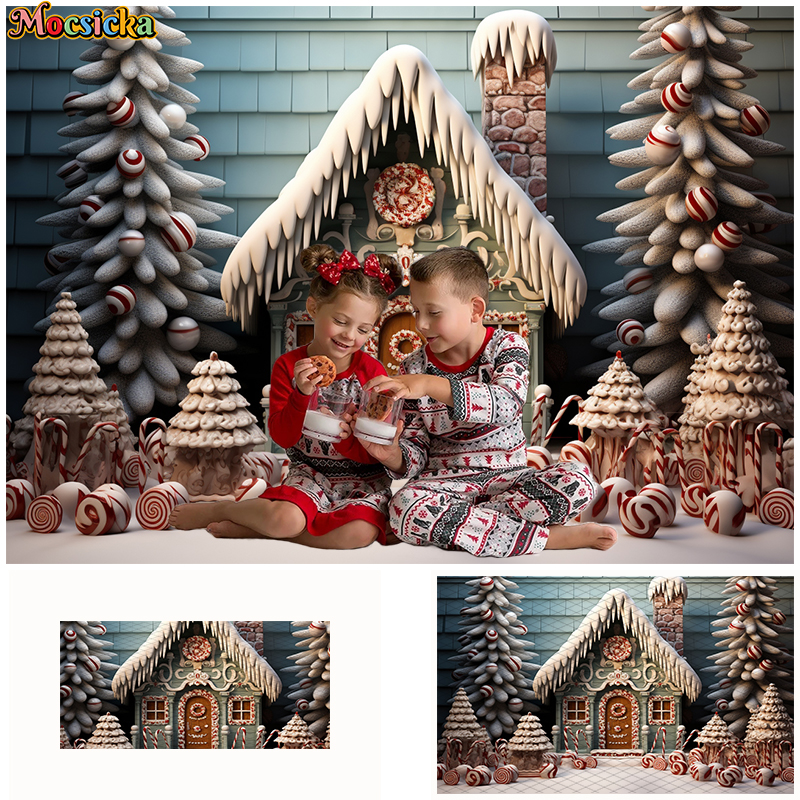 Winter Christmas Castle Ice Cr – Toys Background For Kids recenzja i cena