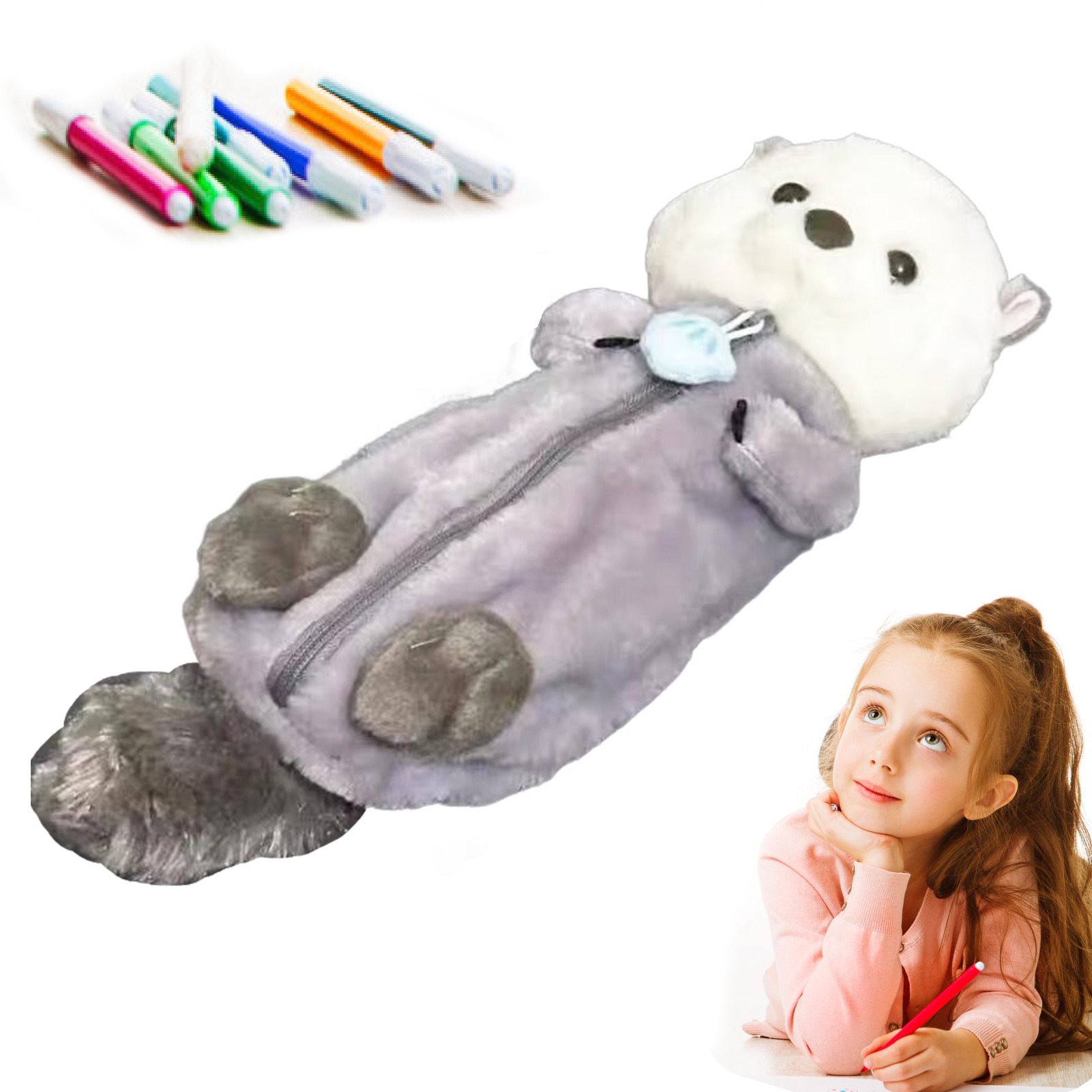 Creative Plush Toy Pencil Case – Soft Plush Doll recenzja i cena