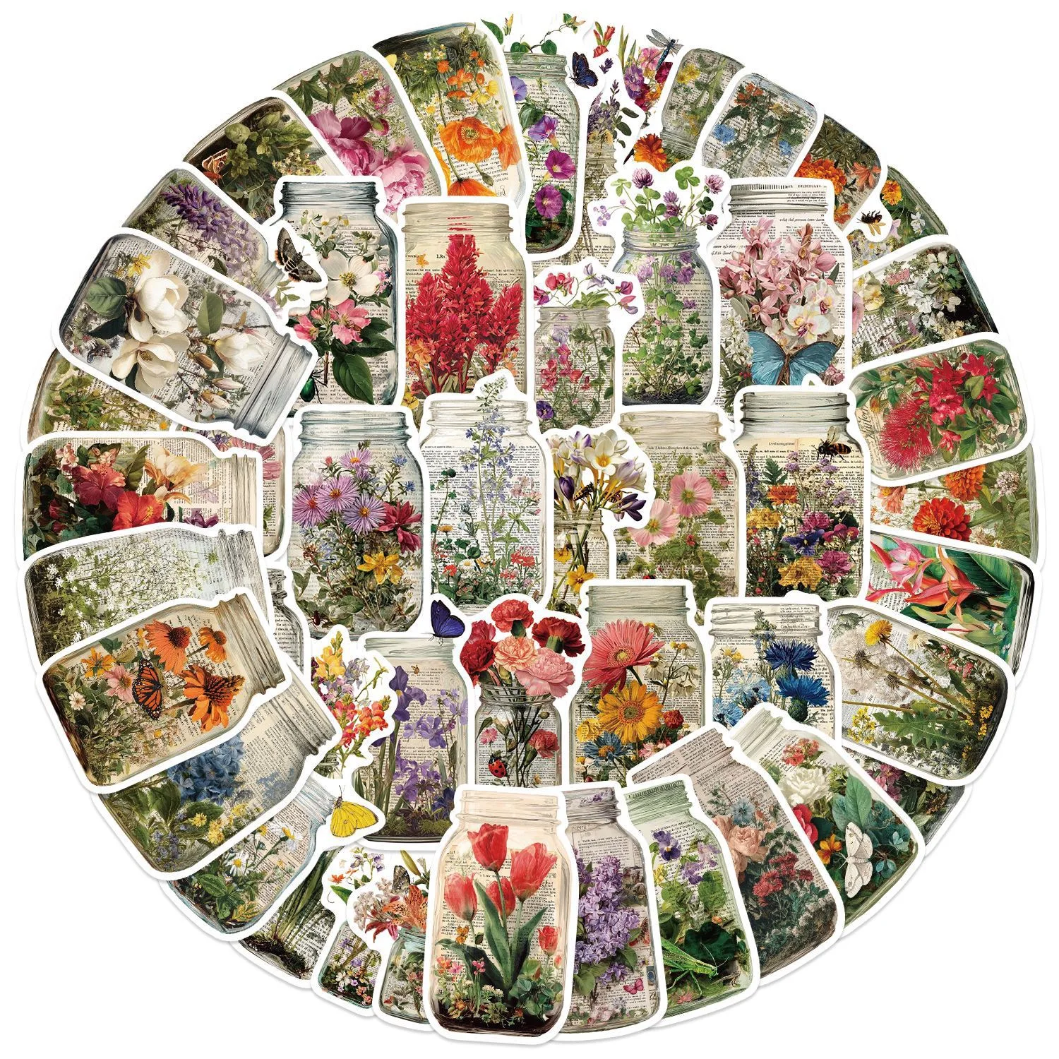 50pcs Vintage Bottle Flower St – Kids Toys Vintage recenzja i cena