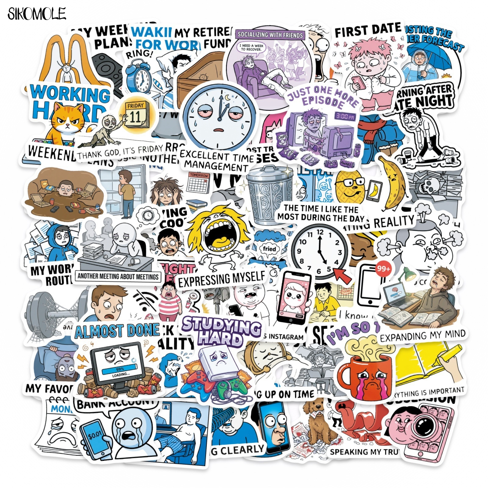 10/30/56PCS Cartoon Funny Humo – Kids Toys Quotes recenzja i cena
