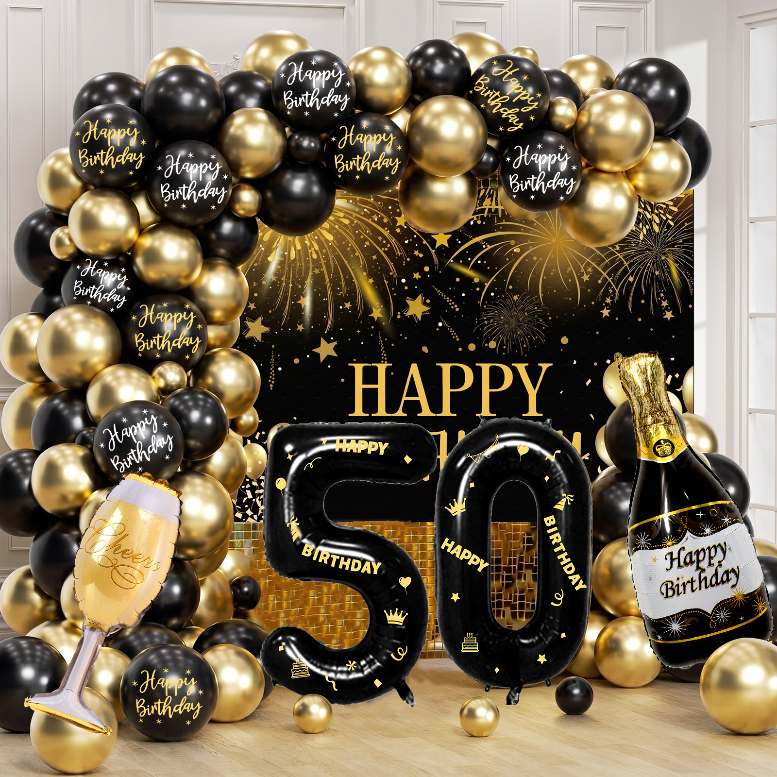 Black Gold Number Happy Birthd – Water Balloon Set recenzja i cena