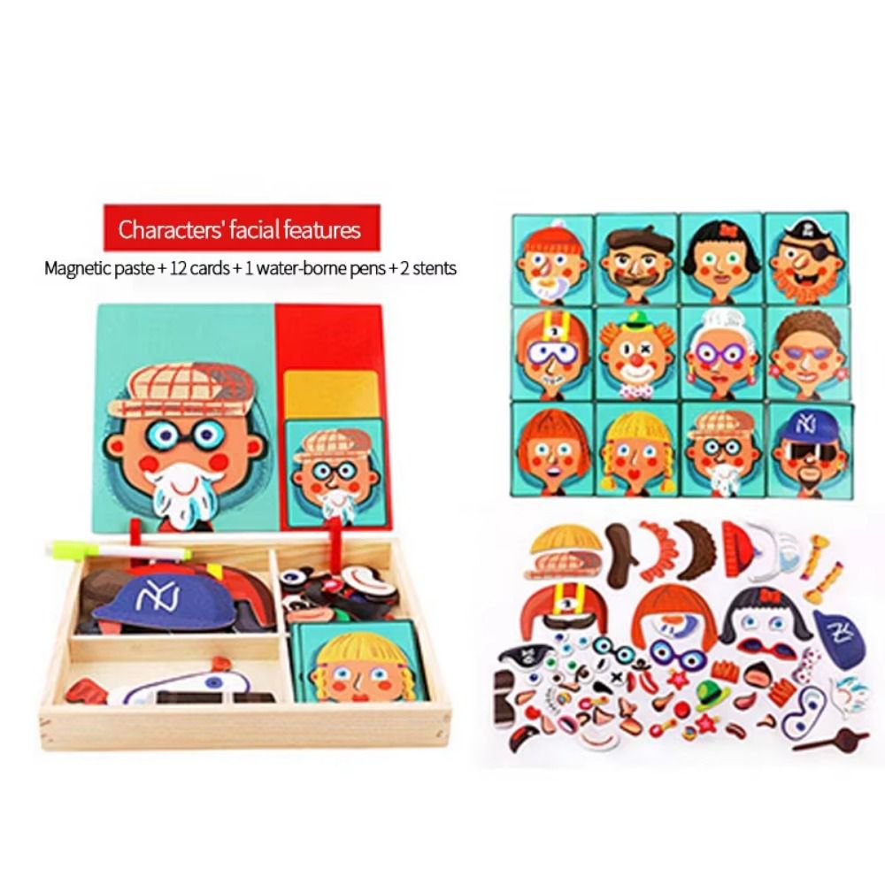 Wood Magnetic 3D Puzzles with  – Kids Toys Drawing Easy recenzja i cena
