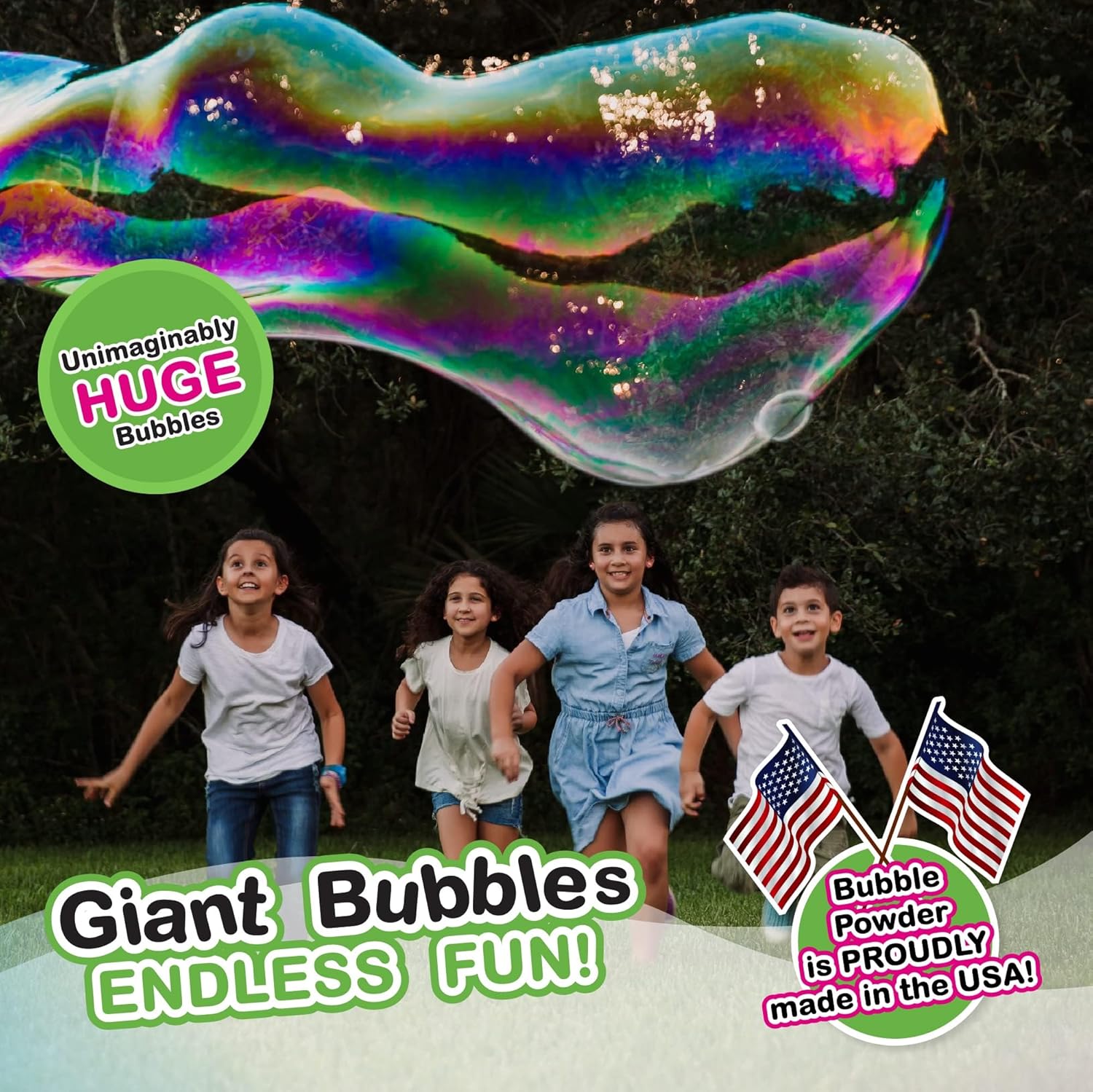 Giant Bubble Wand Kit: 3 Gallo – Kids Toys Made In Usa recenzja i cena
