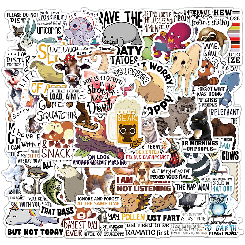 50PCS Funny Cartoon Graffiti S – Kids Toys Quotes recenzja i cena