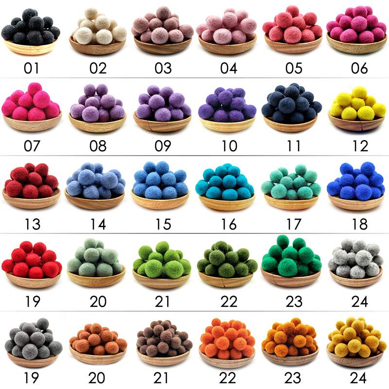 10/30pcs 2cm Wool Felt Balls R – Kids Toys In Wholesale recenzja i cena