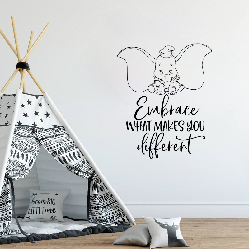 Dumbo Quote Wall Decal Cute El – Kids Toys Quotes recenzja i cena