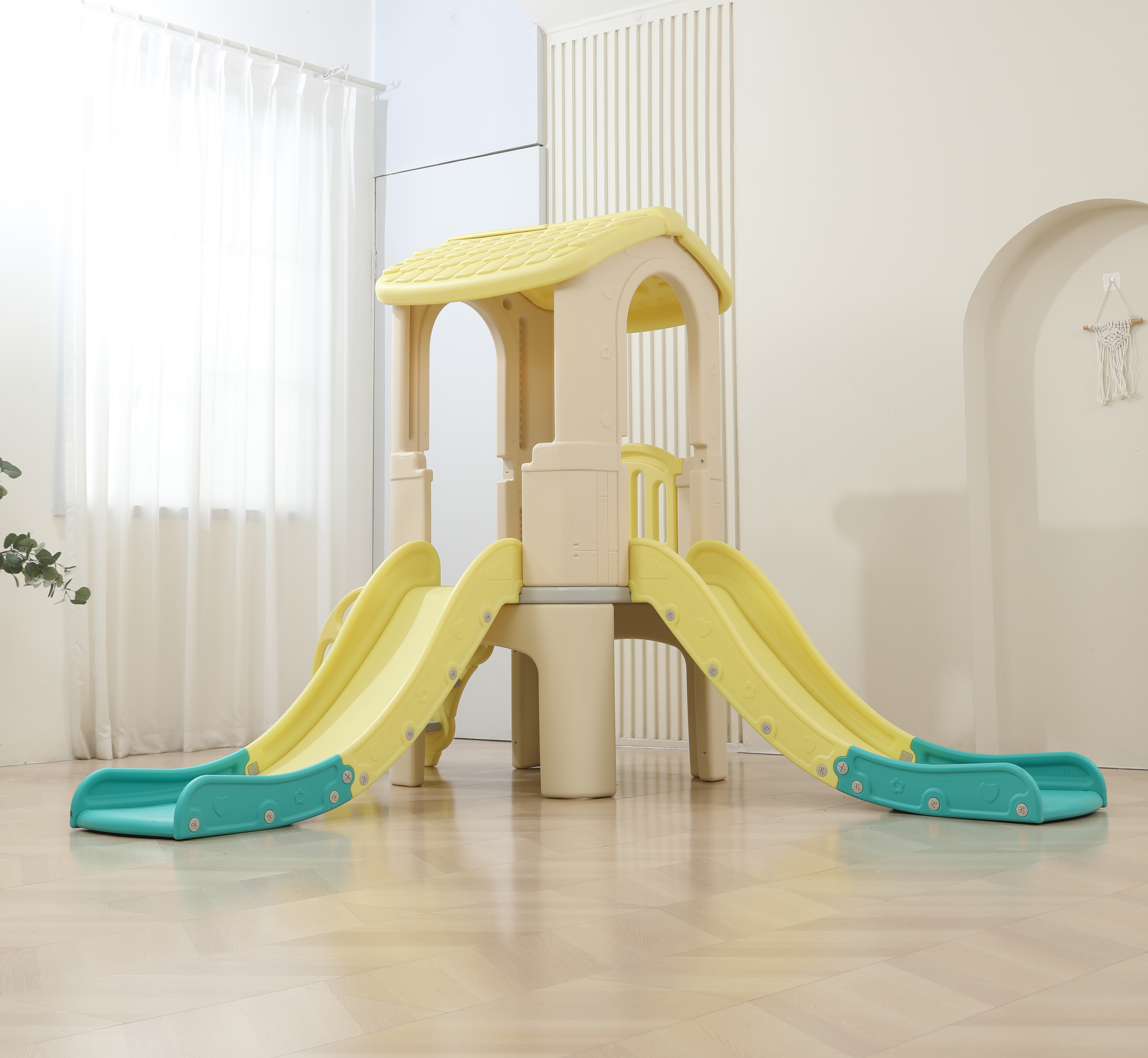 Large Indoor Playhouse Double  – Kids Toys Mall recenzja i cena
