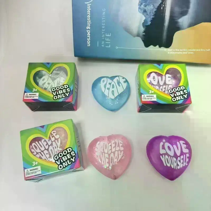 Soft Glitter Heart Squeeze Toy – Kids Toys Quotes recenzja i cena