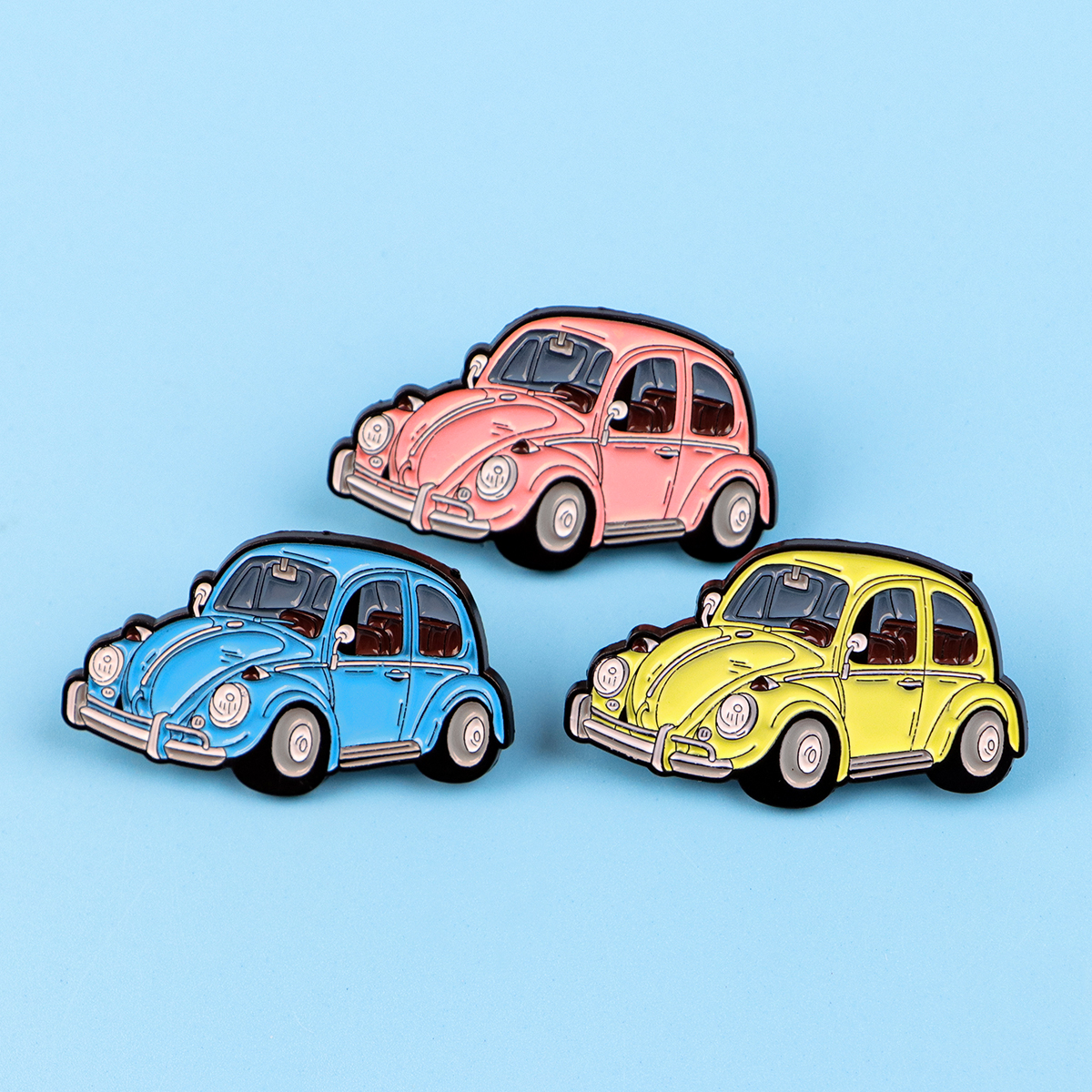 3pcs Vintage Car Enamel Pin Ca – Kids Toys Vintage recenzja i cena