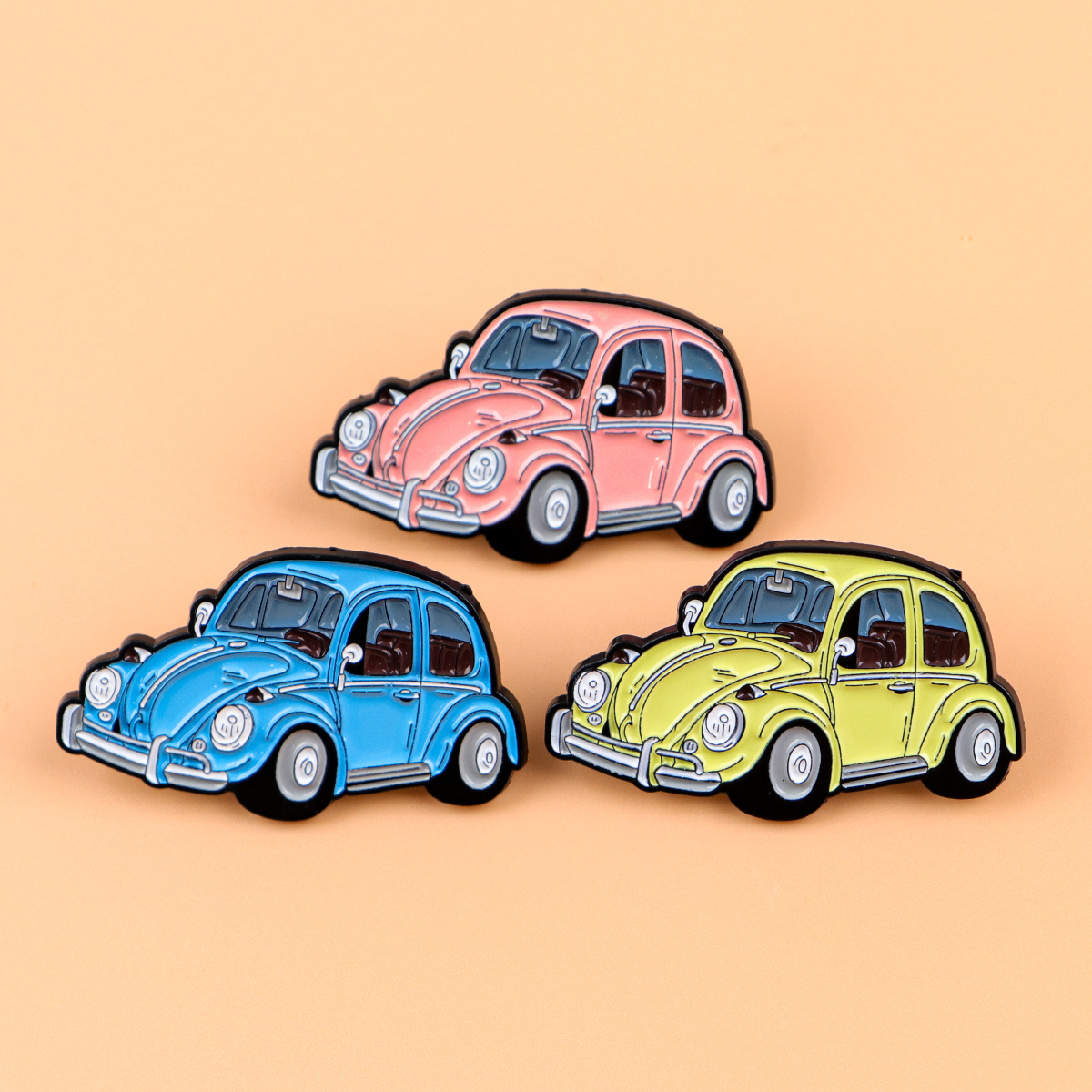 3pcs Vintage Car Enamel Pin Ca – Kids Toys Vintage recenzja i cena