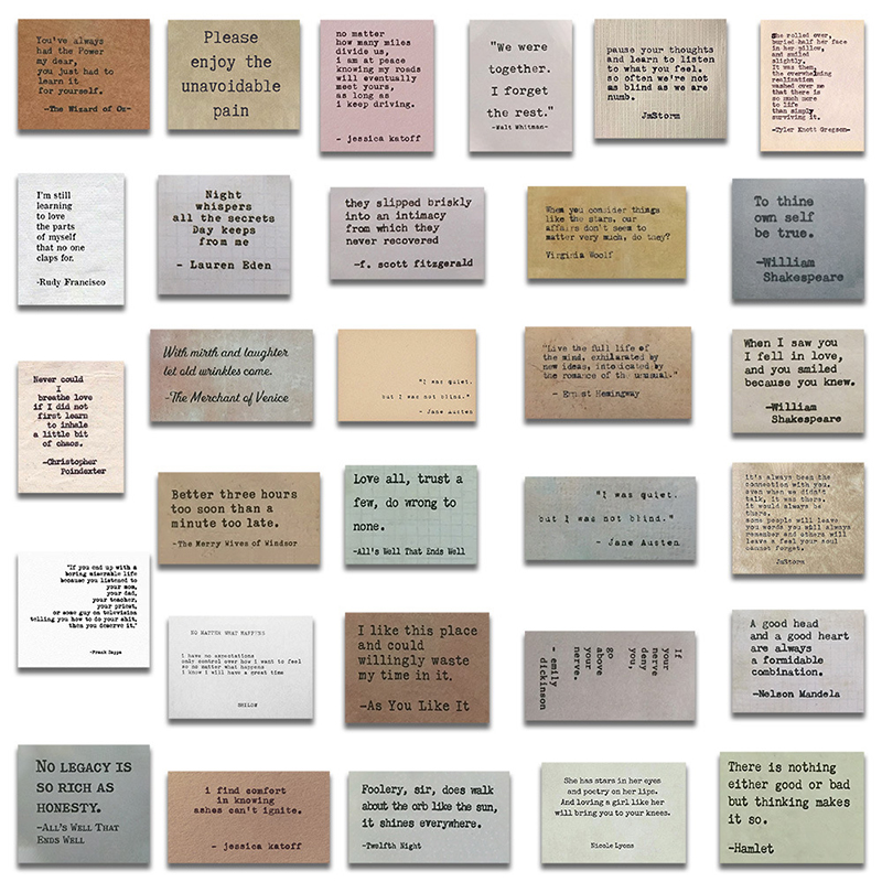 60Pcs Vintage Notes Celebrity  – Kids Toys Quotes recenzja i cena