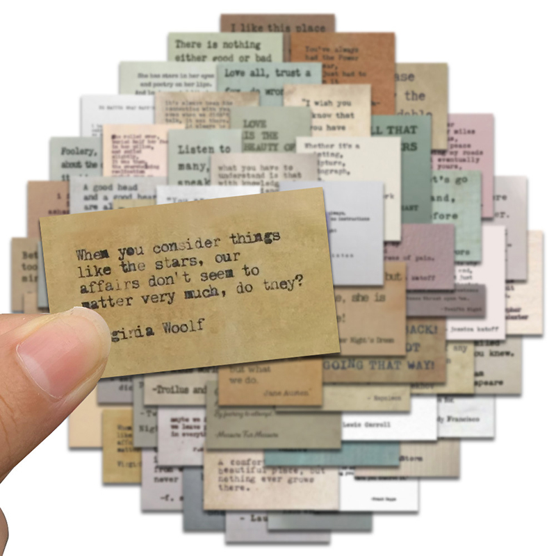 60Pcs Vintage Notes Celebrity  – Kids Toys Quotes recenzja i cena