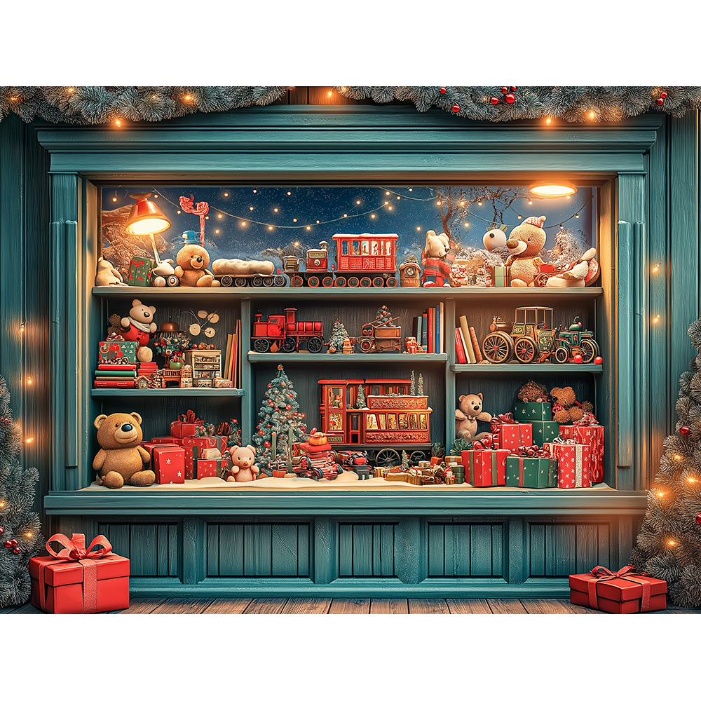 Christmas Toy Shop Photography – Toys Background For Kids recenzja i cena