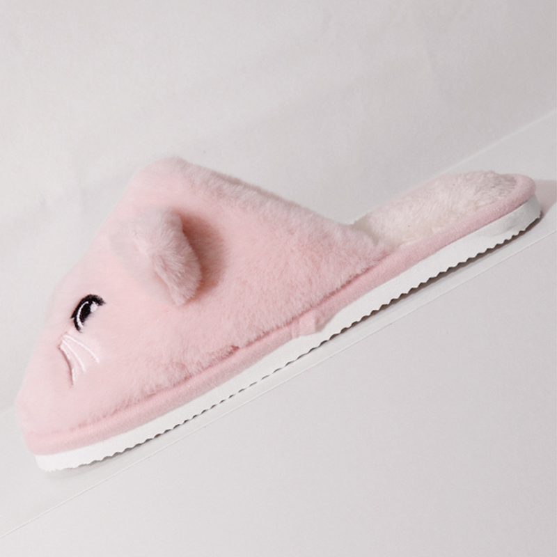 Cartoon Cat Home Slippers for  – Soft Plush Doll recenzja i cena
