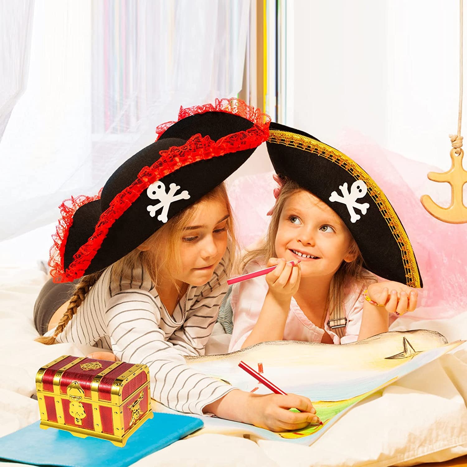 Pirate Treasure Chest Decorati – Kids Toys Vintage recenzja i cena