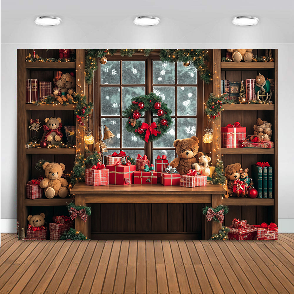 Christmas Windows Toy Bear Pho – Toys Background For Kids recenzja i cena