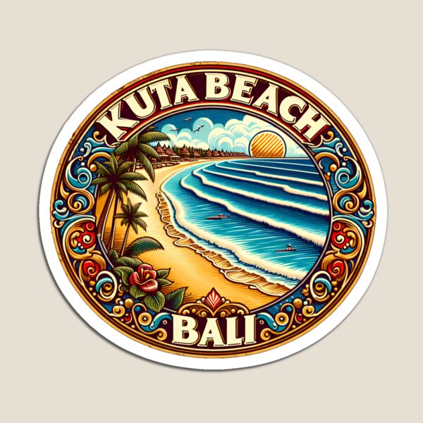 Kuta Beach Bali Retro  Magnet  – Kids Toys Bali recenzja i cena