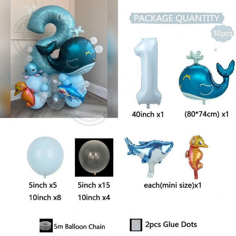 38Pcs Ocean Animal Themed Birt – Water Balloon Set recenzja i cena