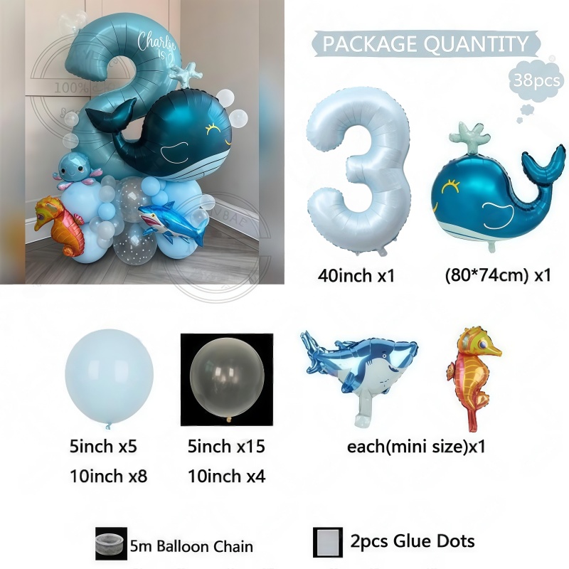 38Pcs Ocean Animal Themed Birt – Water Balloon Set recenzja i cena