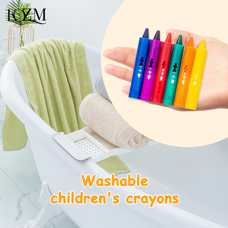 6Pcs Washable Bath Crayons Col – Kids Toys Drawing Easy recenzja i cena