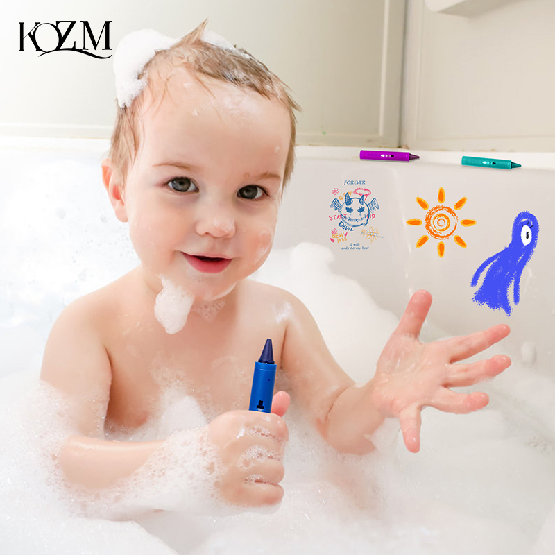 6Pcs Washable Bath Crayons Col – Kids Toys Drawing Easy recenzja i cena
