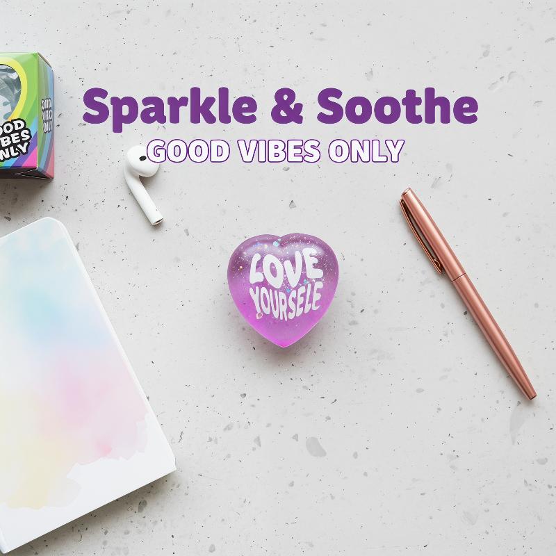 Soft Glitter Heart Squeeze Toy – Kids Toys Quotes recenzja i cena