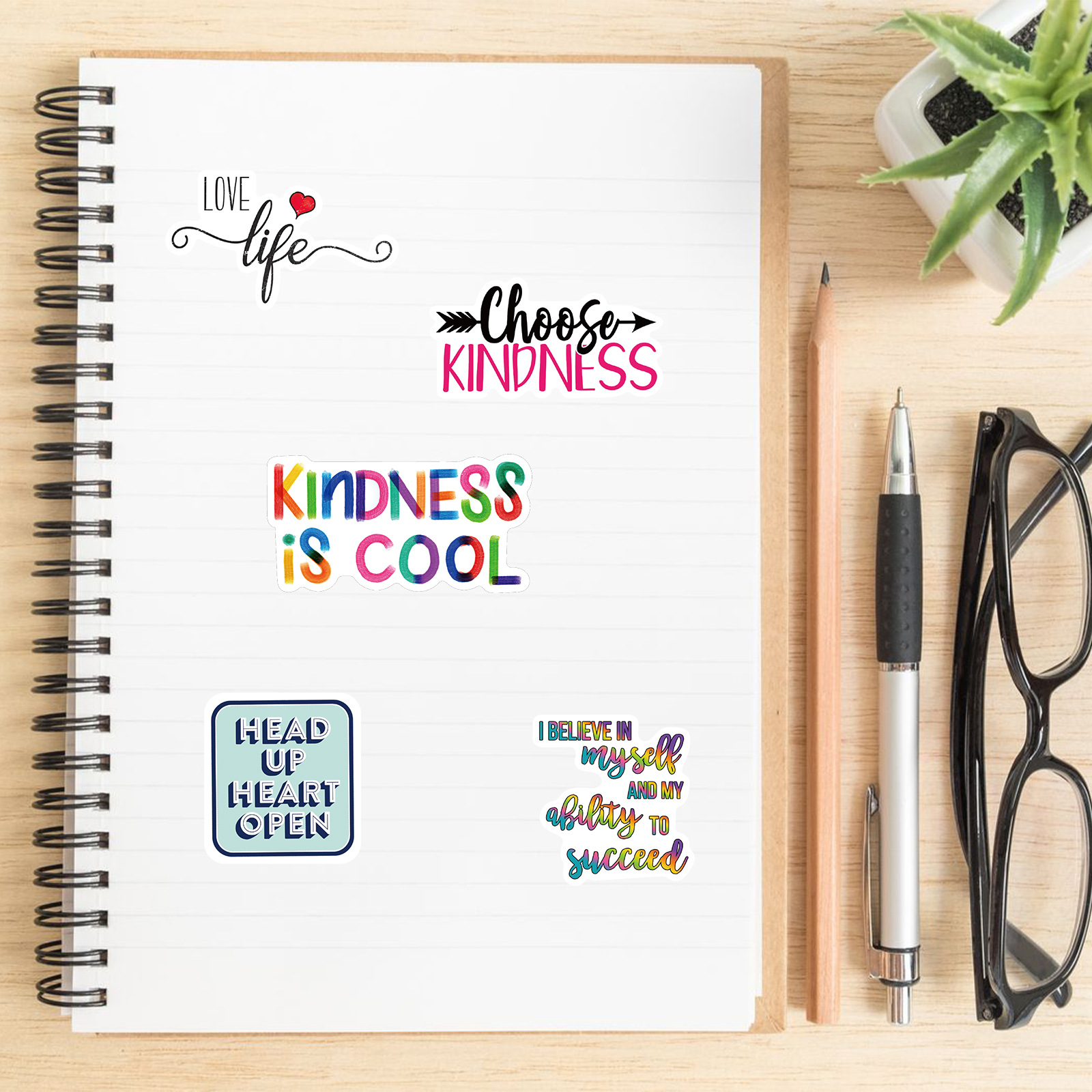 10/52PCS Inspirational Sticker – Kids Toys Quotes recenzja i cena