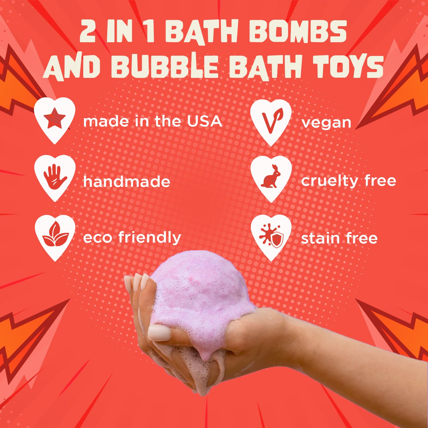Superhero Bath Bombs for Kids  – Kids Toys Made In Usa recenzja i cena